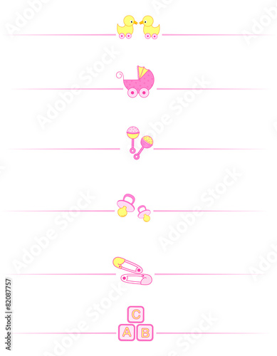 Baby girl accessories divider
