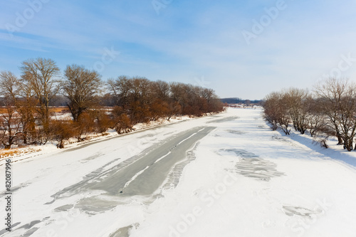 The river in the winter