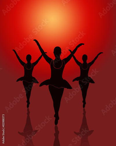 Ballet dancers group