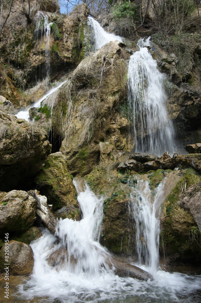 Mountain waterfall