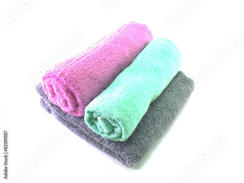 bath towel isolated on the background