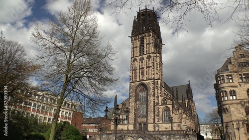 City hall and Salvator church - Duisburg - Germany photo