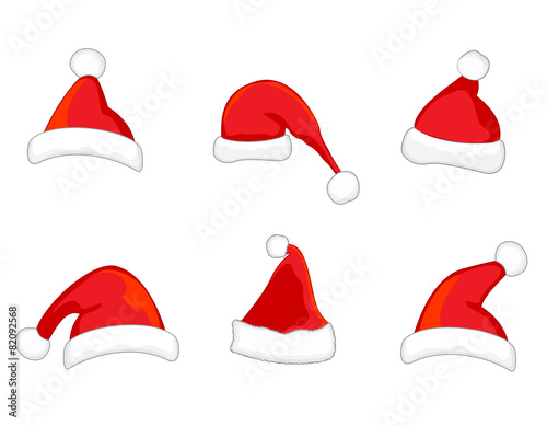 Santa hat isolated on white