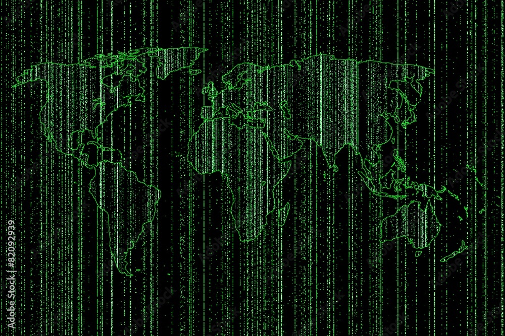 world map green digital world map green digital