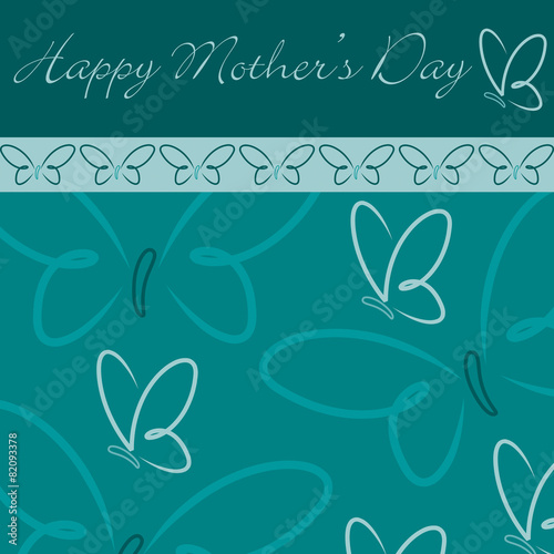 Happy Mother's Day butterfly card in vector format. © lifeofriley