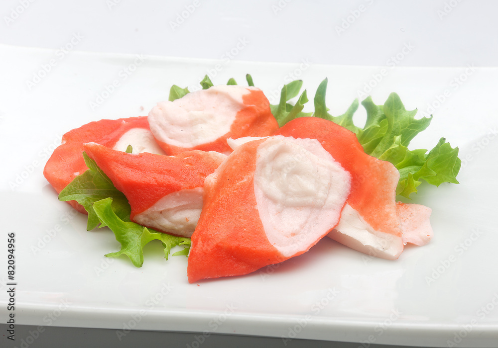 Crab meat (Imitation of surimi)