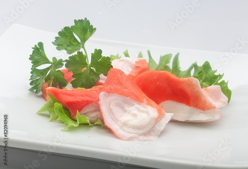 Crab meat (Imitation of surimi)