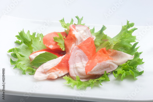 Crab meat (Imitation of surimi)