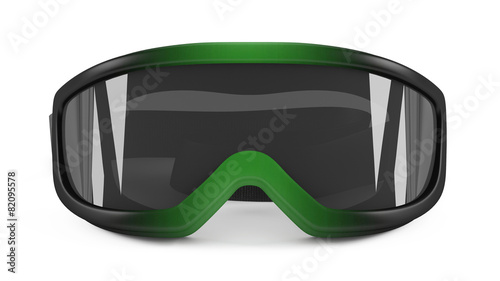 Snowboard ski goggles mask isolated