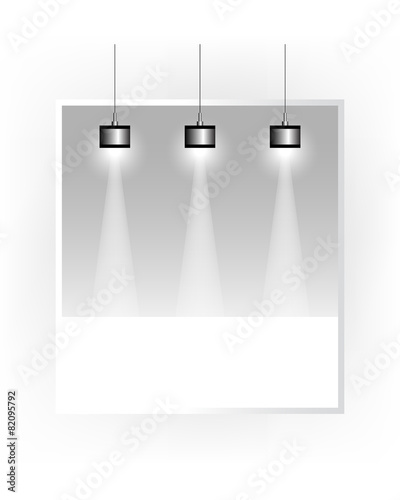 Bright stage with spot lights