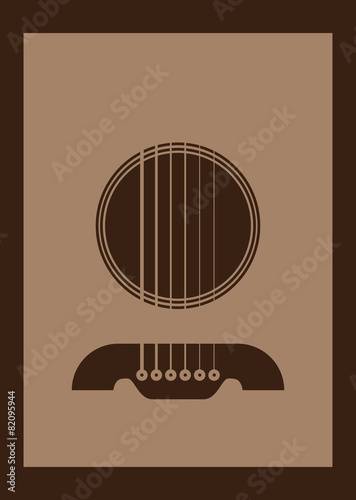Poster Illustration Graphic Vector Gitarre