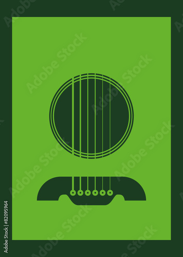 Poster Illustration Graphic Vector Gitarre