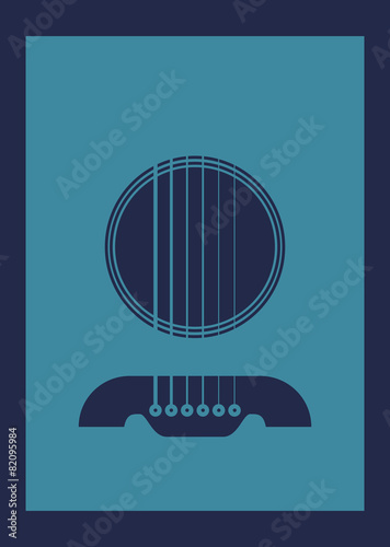 Poster Illustration Graphic Vector Gitarre