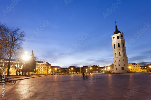 The Cathedral Square in central Vilnius