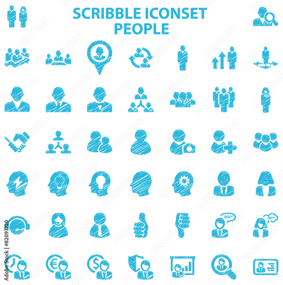 Scribble Iconset People