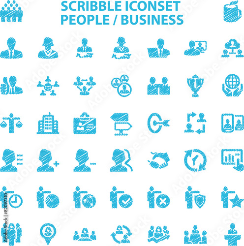 Scribble Iconset People / Business