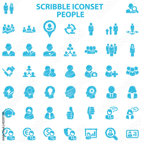 Scribble Iconset People