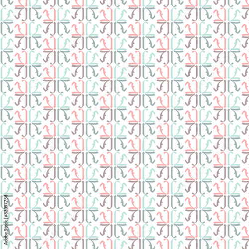 Ornamental abstract pattern. Seamless vector background.