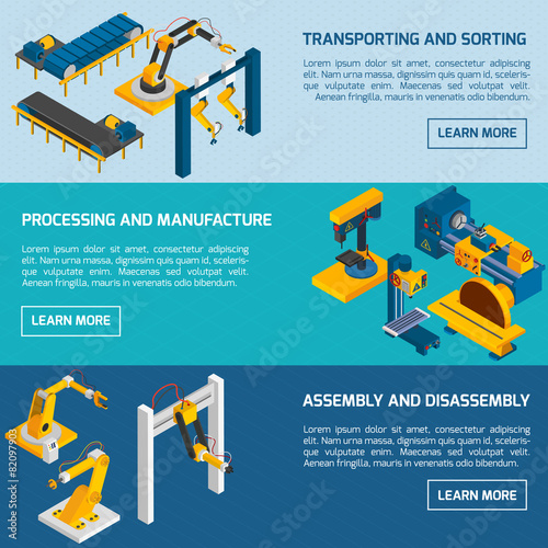 Isometric Robotic Banners