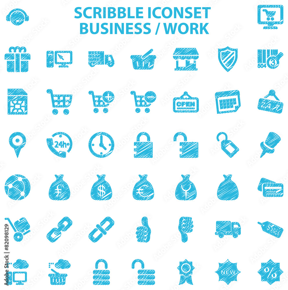 Scribble Iconset Business / Work