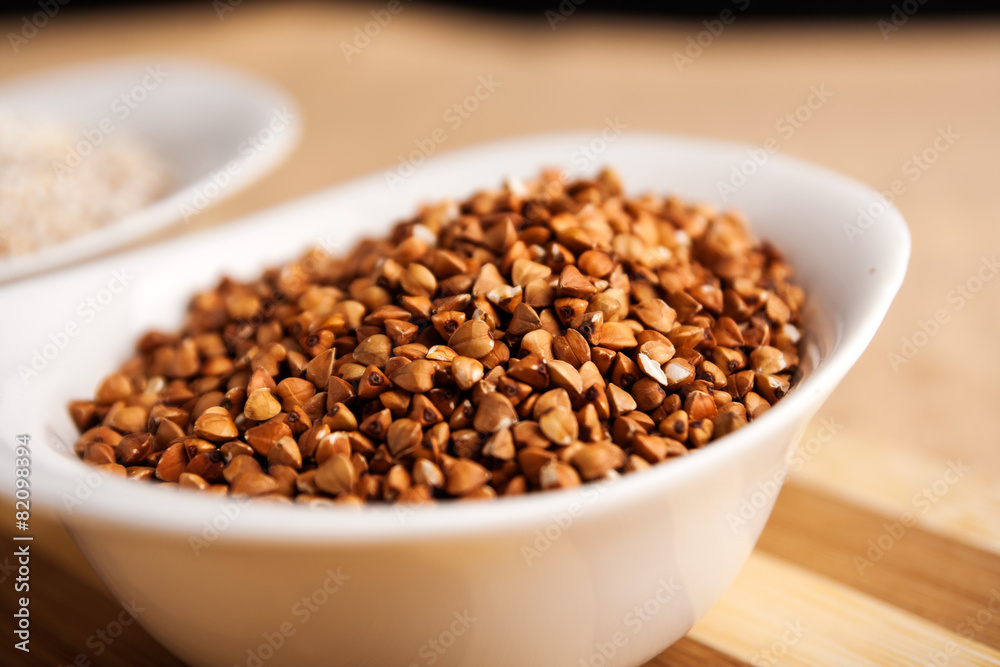 Buckwheat in bowl Buckwheat in bowl