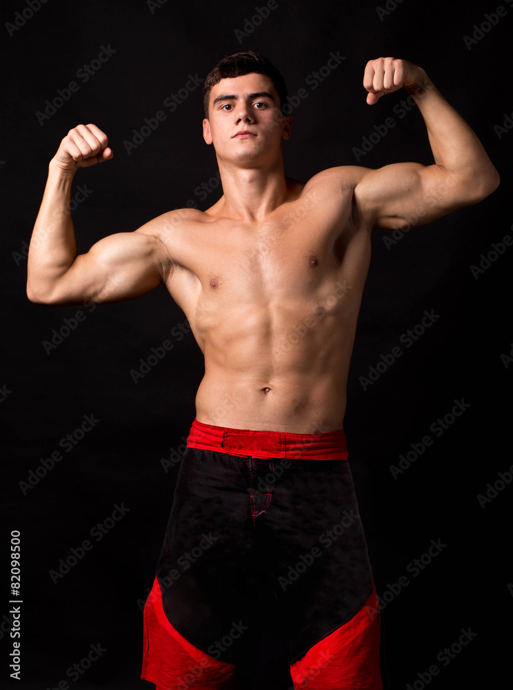 Male model. Kickboxing. Male model. Kickboxing.