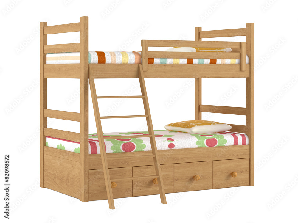 Bunk bed isolated Bunk bed isolated