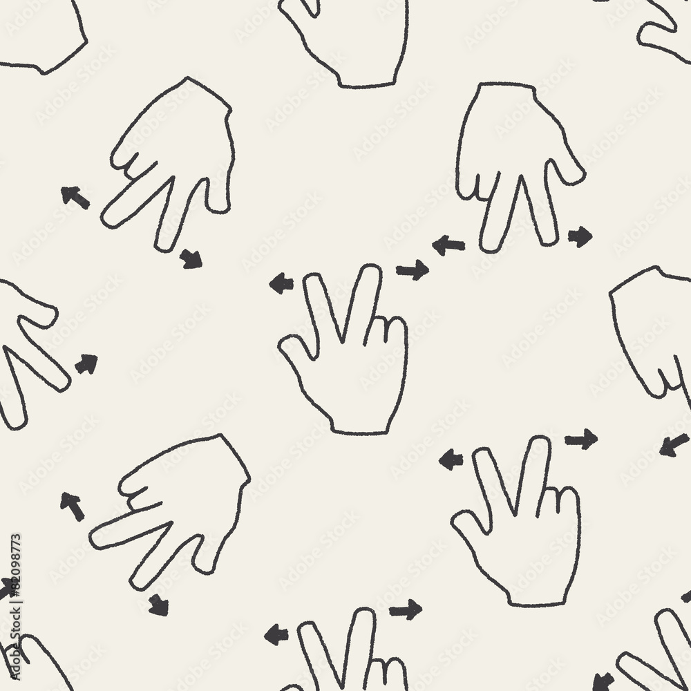 Fototapeta premium Gesture doodle