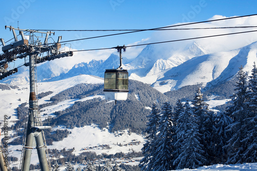  ski resort in Alps, France