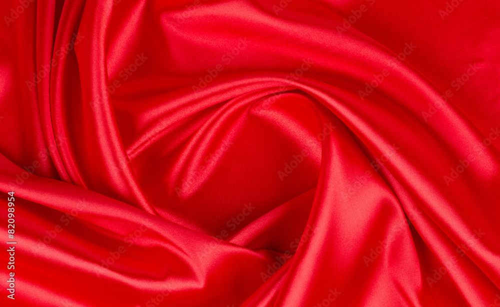 Obraz premium Red silk drapery.