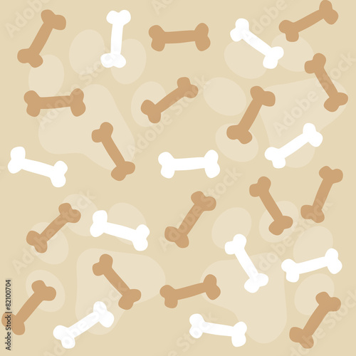 Dog bone seamless pattern