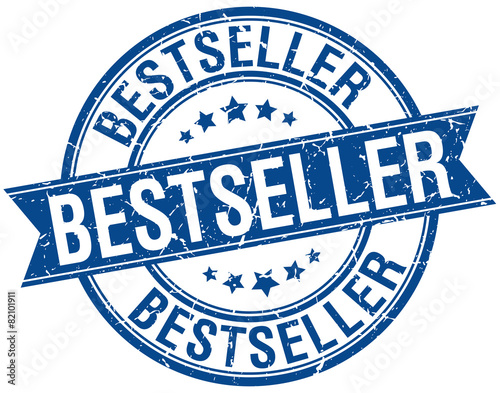 bestseller grunge retro blue isolated ribbon stamp