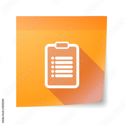 Sticky note icon with an inform