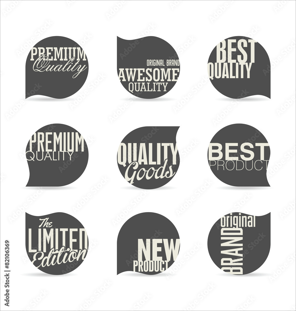 Fototapeta premium Modern badges collection