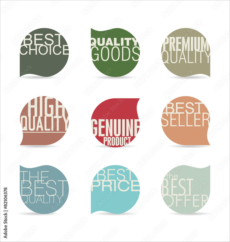 Modern badges collection