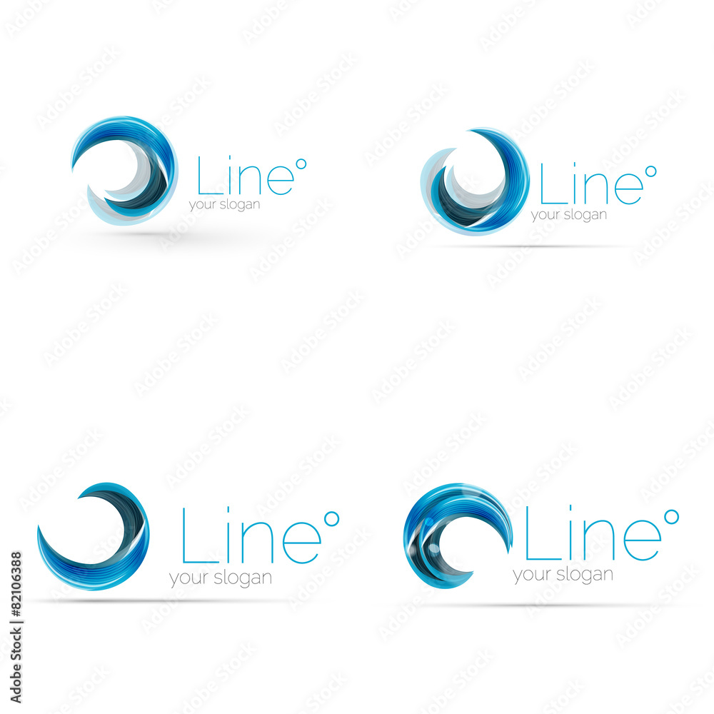Swirl company logo design Swirl company logo design