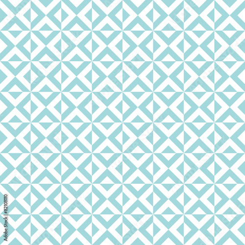 Retro Seamless Pattern Triangle Turquoise