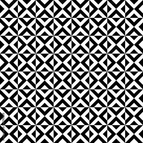 Retro Seamless Pattern Triangle Black/White