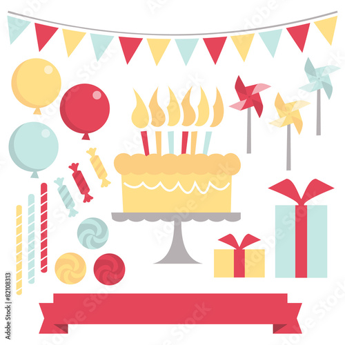 Retro Birthday Celebration Set