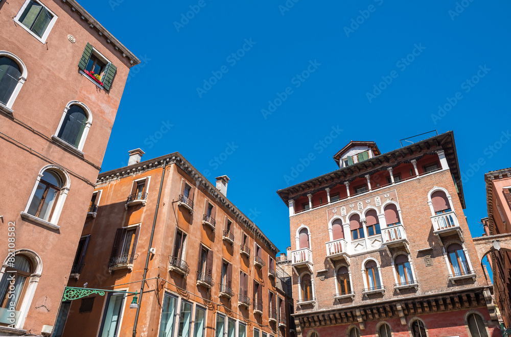Venice medieval buildings, Italy