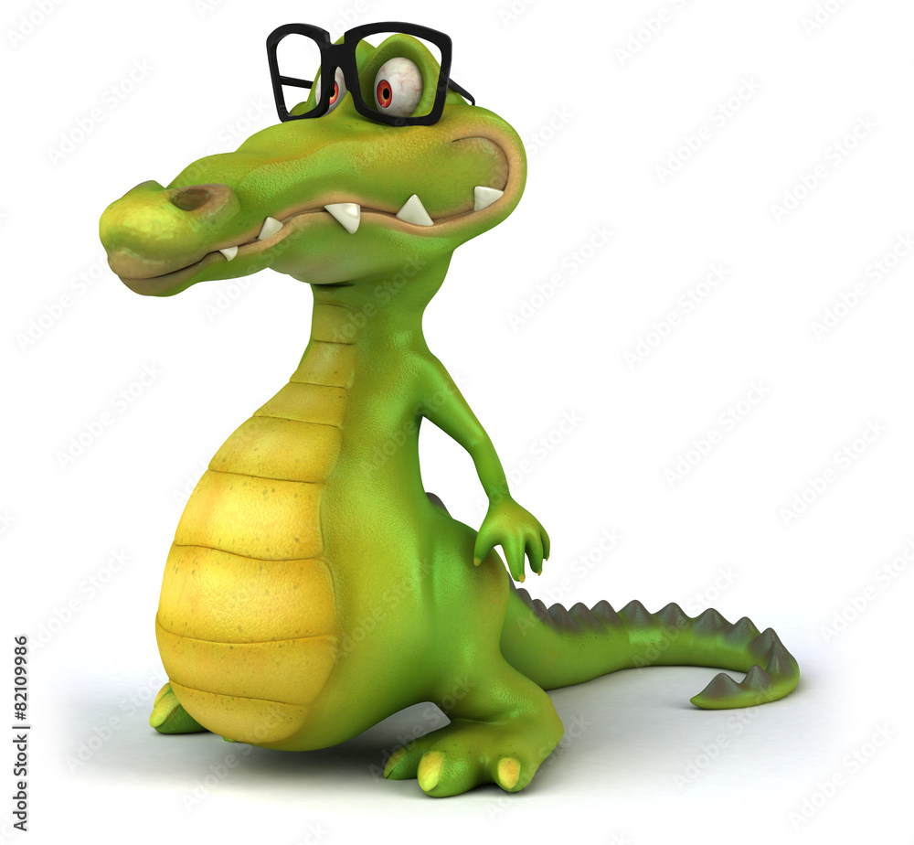 Fototapeta premium Fun crocodile