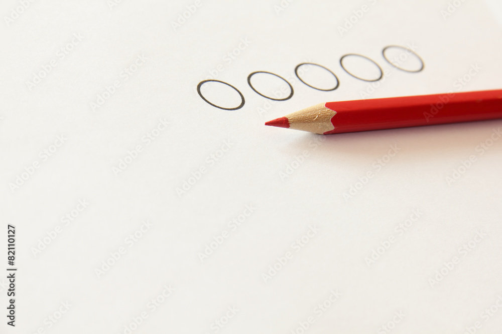 ankreuzen mit rotem Stift ankreuzen mit rotem Stift