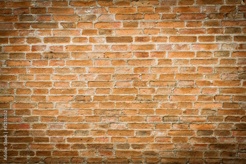 Fototapeta premium grunge background red brick wall texture bright plaster wall