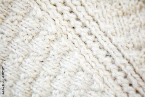 Knitted wool fabric