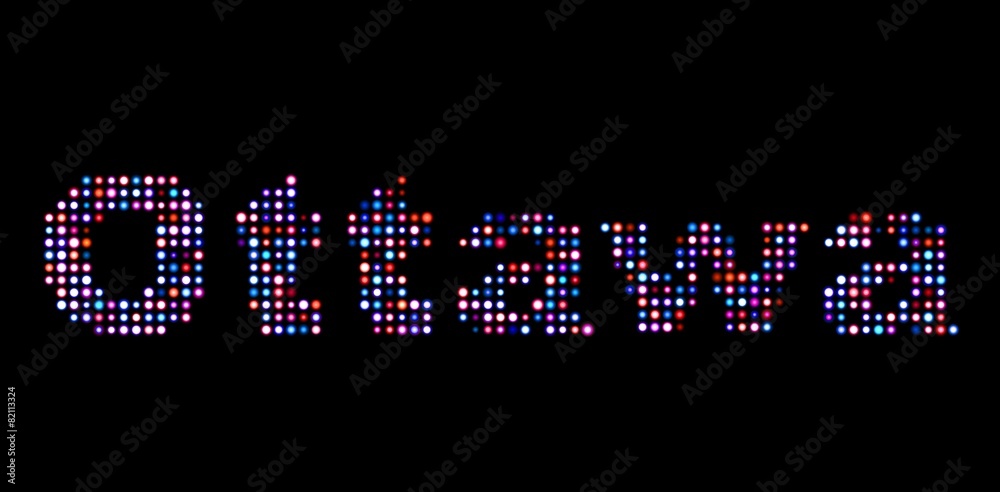Ottawa led text Ottawa led text