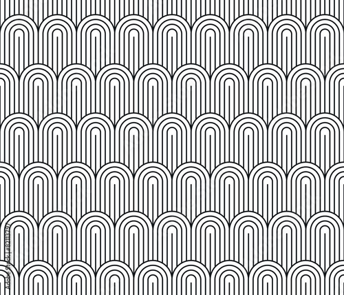 Art Deco seamless vintage wallpaper pattern