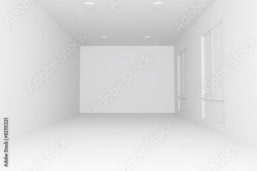 3D render of interior empty room