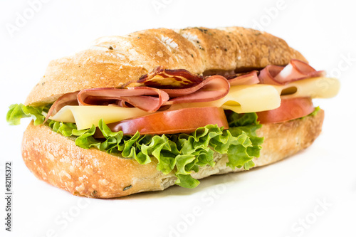 Close up to sandwich