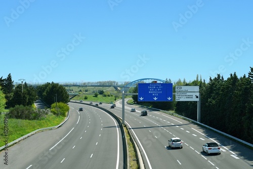 Autoroute française - Highway in France photo