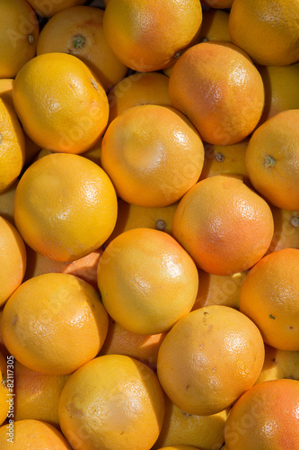 Juicy Oranges at the market  in France